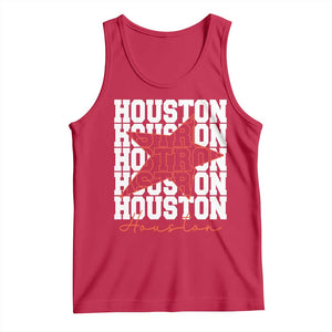 Houston Sport Baseball Fans Tank Top US State Vintage Graphic TS10 Red Print Your Wear