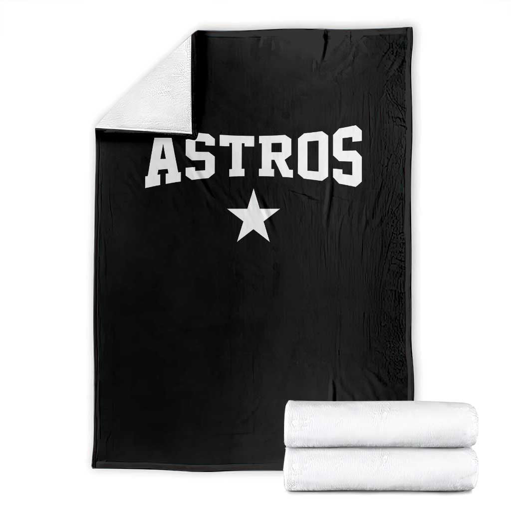 Vintage Astro Varsity Name Throw Blanket Retro Throwback Athletic Sports Style 80s 90s TS10 Black Print Your Wear
