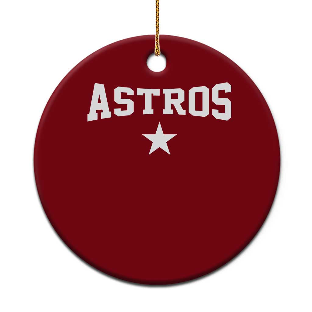 Vintage Astro Varsity Name Ceramic Ornament Retro Throwback Athletic Sports Style 80s 90s TS10 1pc Red Print Your Wear