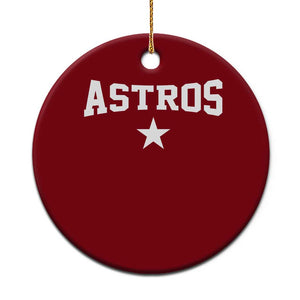 Vintage Astro Varsity Name Ceramic Ornament Retro Throwback Athletic Sports Style 80s 90s TS10 1pc Red Print Your Wear