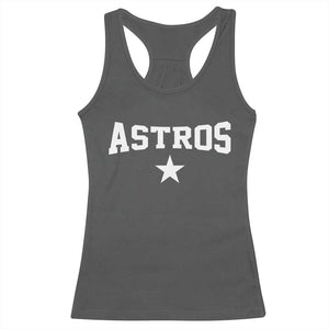 Vintage Astro Varsity Name Racerback Tank Top Retro Throwback Athletic Sports Style 80s 90s TS10 Dark Heather Print Your Wear