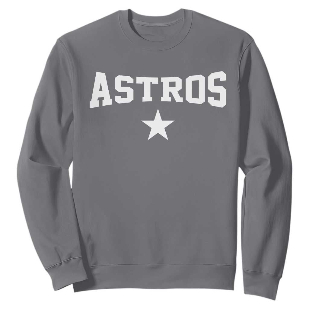 Vintage Astro Varsity Name Sweatshirt Retro Throwback Athletic Sports Style 80s 90s TS10 Charcoal Print Your Wear
