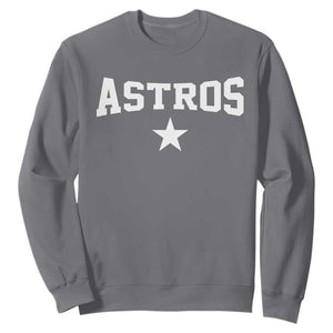 Vintage Astro Varsity Name Sweatshirt Retro Throwback Athletic Sports Style 80s 90s TS10 Charcoal Print Your Wear