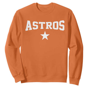 Vintage Astro Varsity Name Sweatshirt Retro Throwback Athletic Sports Style 80s 90s TS10 Orange Print Your Wear