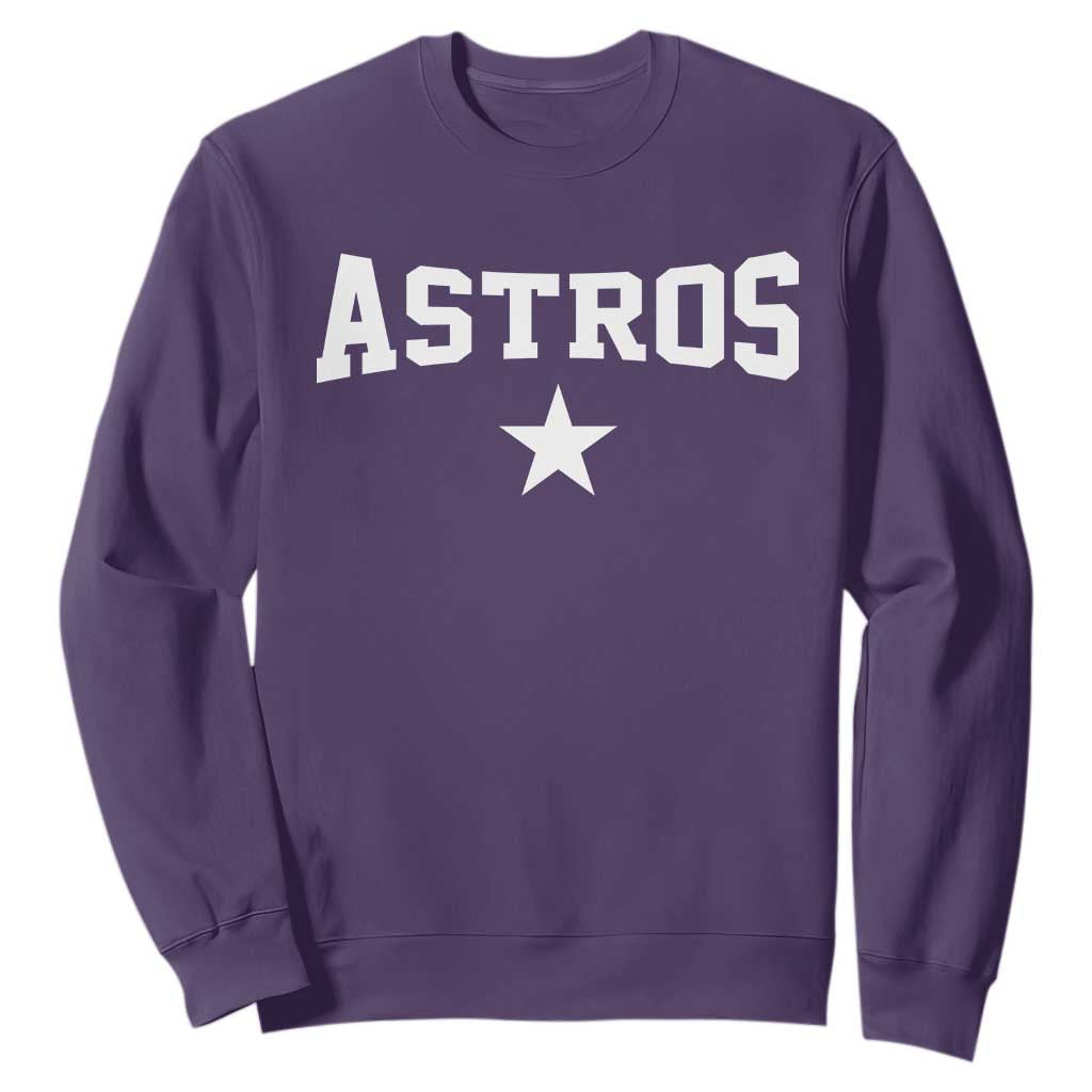 Vintage Astro Varsity Name Sweatshirt Retro Throwback Athletic Sports Style 80s 90s TS10 Purple Print Your Wear