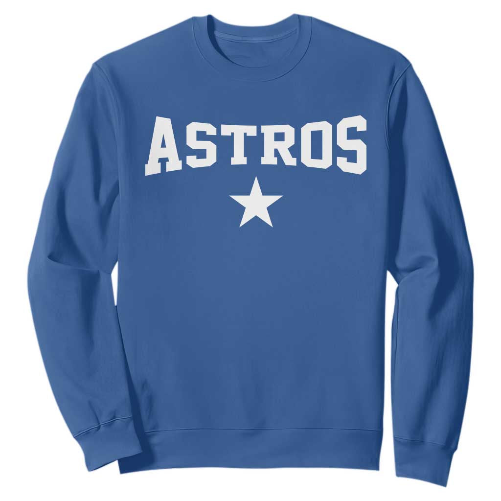 Vintage Astro Varsity Name Sweatshirt Retro Throwback Athletic Sports Style 80s 90s TS10 Royal Blue Print Your Wear
