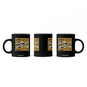 Pittsburgh Lovers Coffee Mug Retro Pennsylvania Steel City Pirate Skull TS10 Print Your Wear
