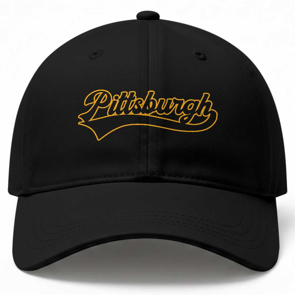 Vintage Pittsburgh Baseball Cap Varsity Script Retro Sports Jersey Style Baseball Fans TS10 Print Your Wear