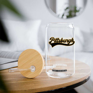 Vintage Pittsburgh Glass Can Varsity Script Retro Sports Jersey Style Baseball Fans TS10 Print Your Wear