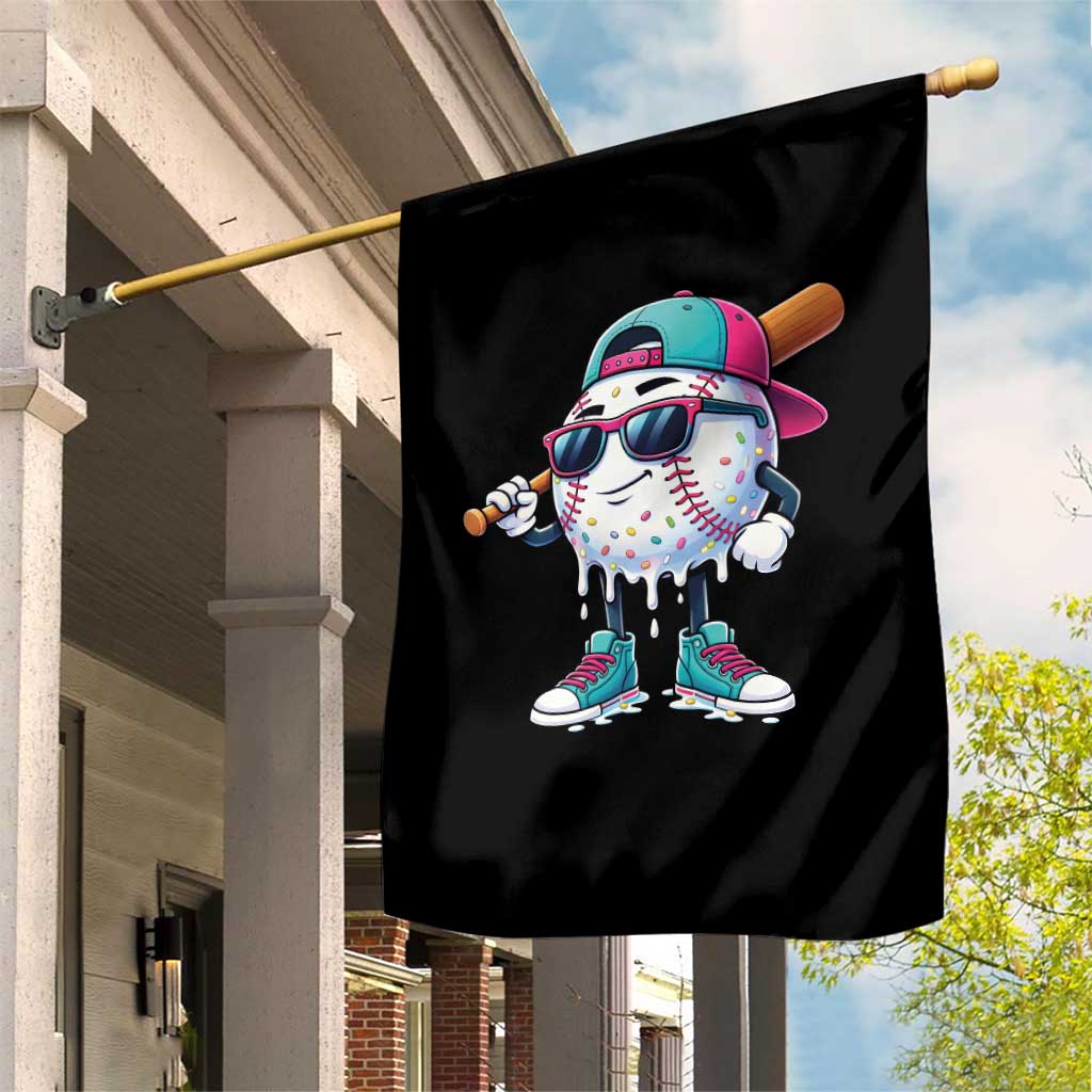 Baseball Life Style Garden Flag Youth Drip Baseball Boys Kid TS10 Print Your Wear