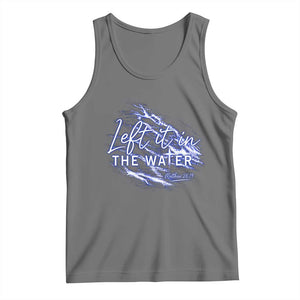 Christian Baptism Tank Top Left It In The Water Matthew 28 19 TS10 Black Heather Print Your Wear
