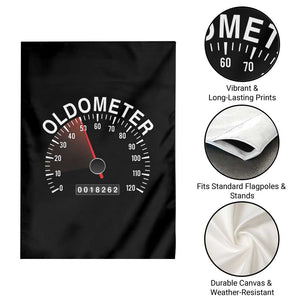 Funny 50th Birthday Garden Flag Oldometer Odometer 50 Year Old Joke TS10 Print Your Wear
