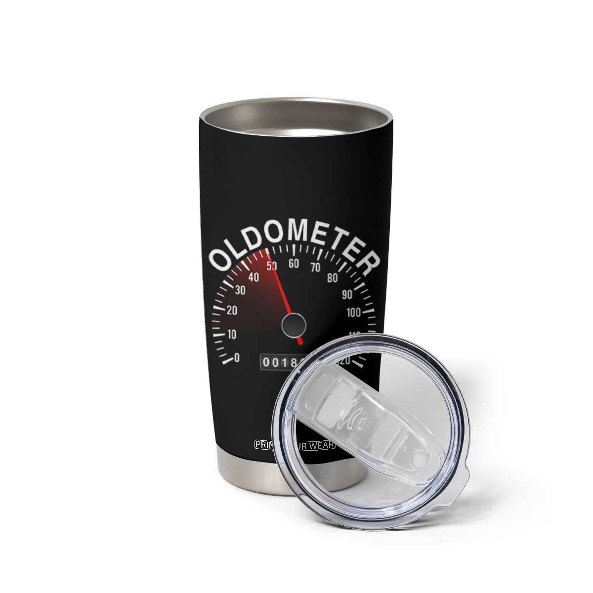 Funny 50th Birthday Tumbler Cup Oldometer Odometer 50 Year Old Joke TS10 Print Your Wear