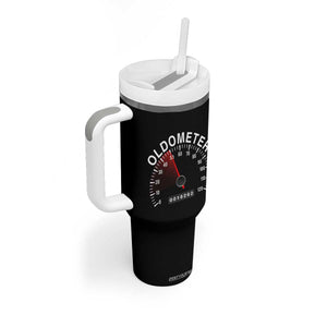 Funny 50th Birthday Tumbler With Handle Oldometer Odometer 50 Year Old Joke TS10 Print Your Wear