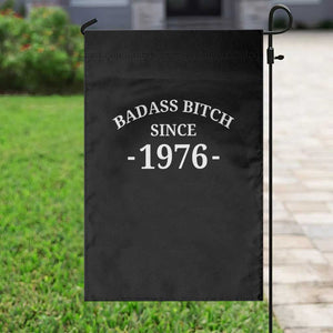 Funny 50th Birthday Garden Flag Badass Bih Since 1976 TS10 Print Your Wear