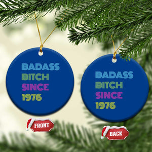 Funny 50th Birthday Ceramic Ornament Retro Vintage Badass Bih Since 1976 TS10 1pc Blue Print Your Wear