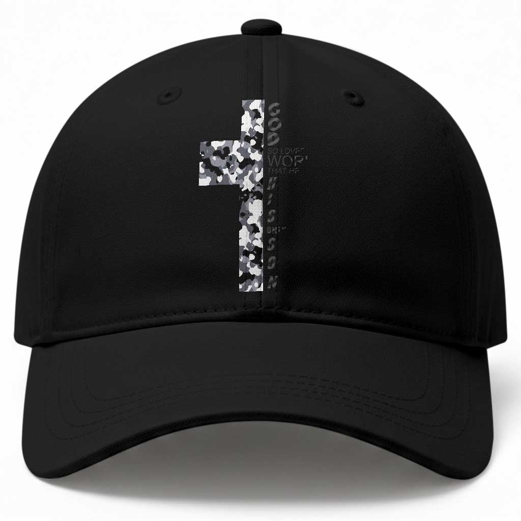 Son Of God Jesus Baseball Cap Camo Christ Cross Christian 9 John 3 16 TS10 Print Your Wear