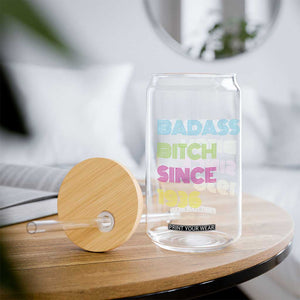 Funny 90th Birthday Glass Can Retro Vintage Badass Bih Since 1936 TS10 Print Your Wear