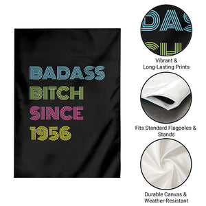 Funny 70th Birthday Garden Flag Retro Vintage Badass Bih Since 1956 TS10 Print Your Wear