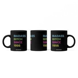 Funny 70th Birthday Coffee Mug Retro Vintage Badass Bih Since 1956 TS10 Print Your Wear