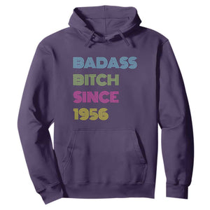 Funny 70th Birthday Hoodie Retro Vintage Badass Bih Since 1956 TS10 Purple Print Your Wear