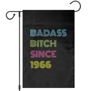 Funny 60th Birthday Garden Flag Retro Vintage Badass Bih Since 1966 TS10 Black Print Your Wear