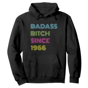 Funny 60th Birthday Hoodie Retro Vintage Badass Bih Since 1966 TS10 Black Print Your Wear