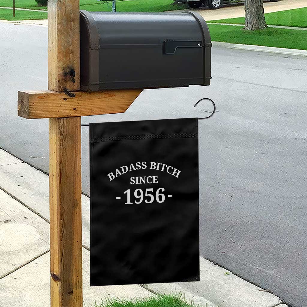 Funny 70th Birthday Garden Flag Badass Bih Since 1956 TS10 Print Your Wear