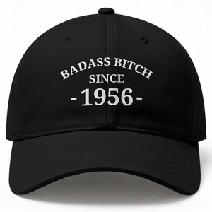 Funny 70th Birthday Baseball Cap Badass Bih Since 1956 TS10 Print Your Wear