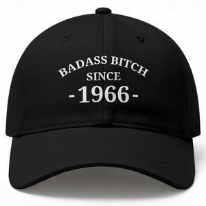 Funny 60th Birthday Baseball Cap Badass Bih Since 1966 TS10 Print Your Wear