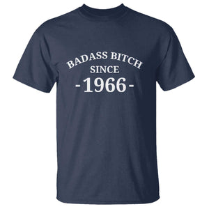 Funny 60th Birthday T Shirt Badass Bih Since 1966 TS10 Navy Print Your Wear