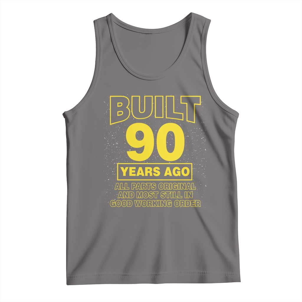 Funny 90th Birthday Tank Top Galaxy Built 90 Years Ago Parts Original TS10 Deep Heather Print Your Wear