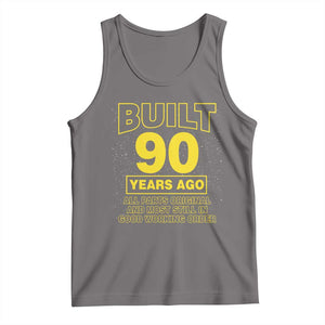 Funny 90th Birthday Tank Top Galaxy Built 90 Years Ago Parts Original TS10 Deep Heather Print Your Wear