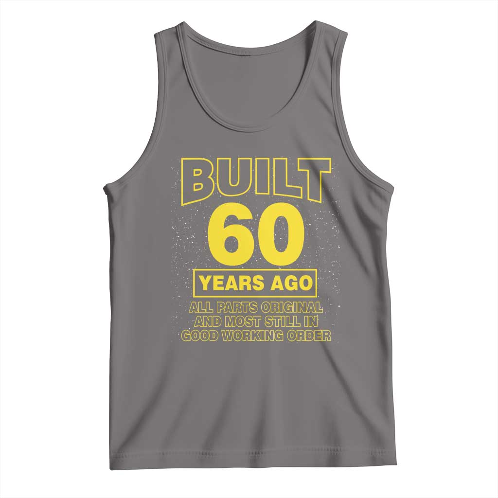 Funny 60th Birthday Tank Top Galaxy Built 60 Years Ago Parts Original TS10 Deep Heather Print Your Wear