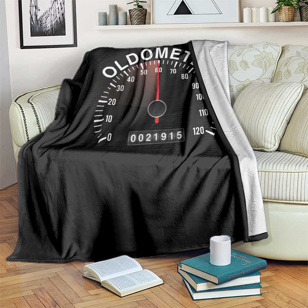 Funny 60th Birthday Throw Blanket Oldometer Odometer 60 Year Old Joke TS10 Print Your Wear