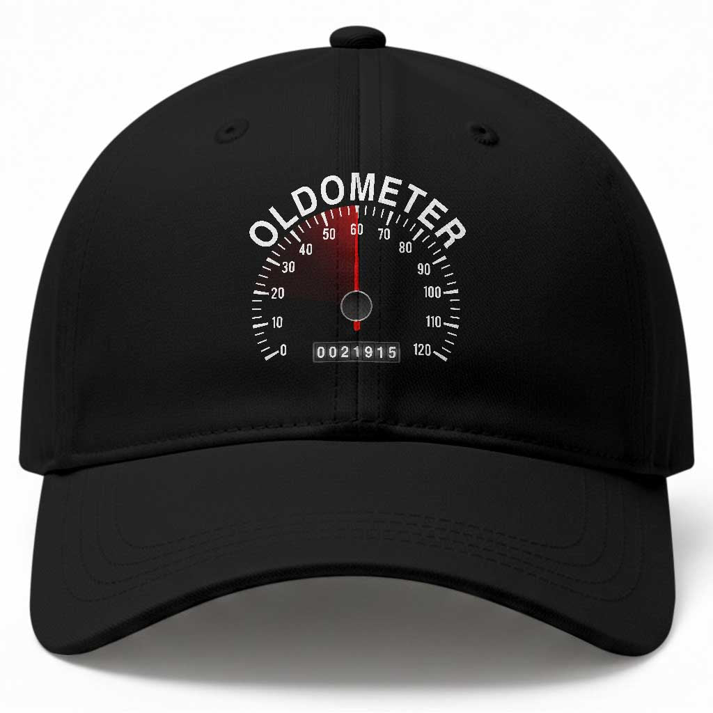 Funny 60th Birthday Baseball Cap Oldometer Odometer 60 Year Old Joke TS10 Print Your Wear
