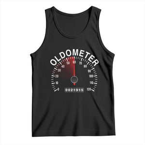 Funny 60th Birthday Tank Top Oldometer Odometer 60 Year Old Joke TS10 Black Print Your Wear