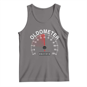 Funny 60th Birthday Tank Top Oldometer Odometer 60 Year Old Joke TS10 Deep Heather Print Your Wear