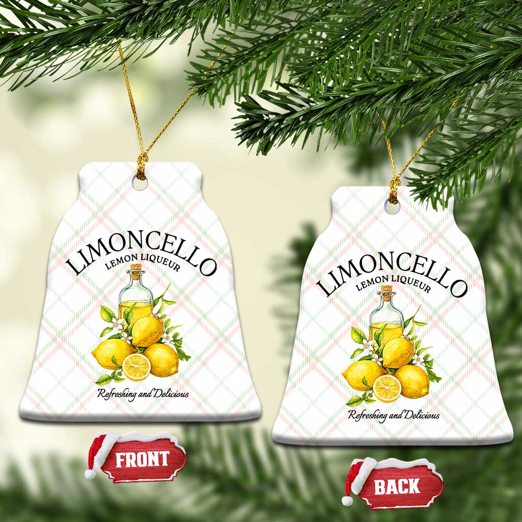 Vintage Limoncello Lemon Liqueur Ceramic Ornament Italian Summer Letter Fruit Printed Graphic TS10 Print Your Wear