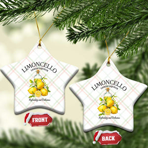 Vintage Limoncello Lemon Liqueur Ceramic Ornament Italian Summer Letter Fruit Printed Graphic TS10 Print Your Wear