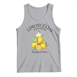 Vintage Limoncello Lemon Liqueur Tank Top Italian Summer Letter Fruit Printed Graphic TS10 Athletic Heather Print Your Wear
