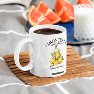 Vintage Limoncello Lemon Liqueur Coffee Mug Italian Summer Letter Fruit Printed Graphic TS10 Print Your Wear