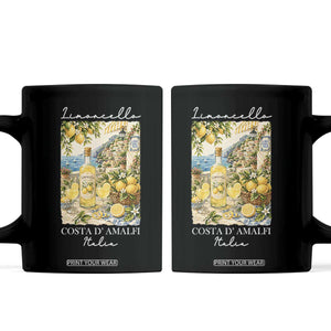 Limoncello Amalfi Coast Coffee Mug Lemon Lover Italian Summer Fruit TS10 Black Print Your Wear