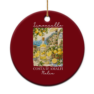 Limoncello Amalfi Coast Ceramic Ornament Lemon Lover Italian Summer Fruit TS10 1pc Red Print Your Wear