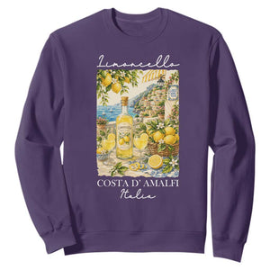 Limoncello Amalfi Coast Sweatshirt Lemon Lover Italian Summer Fruit TS10 Purple Print Your Wear
