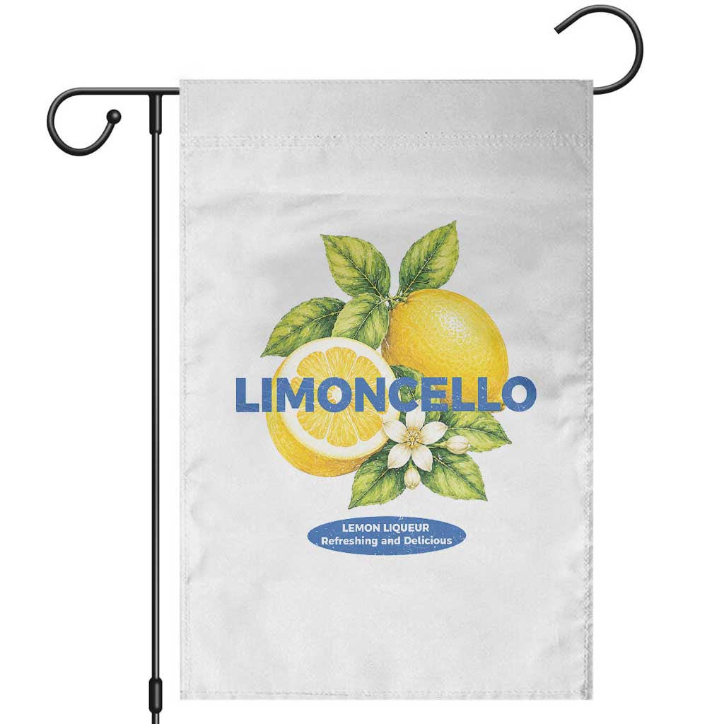 Vintage Limoncello Lemon Liqueur Garden Flag Citrus Fruit Botanical Italian Summer Graphic TS10 White Print Your Wear