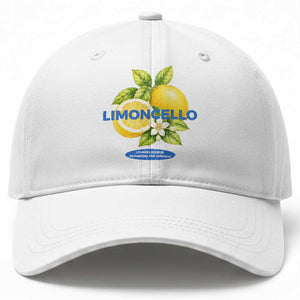Vintage Limoncello Lemon Liqueur Baseball Cap Citrus Fruit Botanical Italian Summer Graphic TS10 Print Your Wear