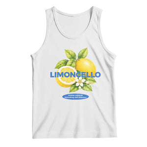 Vintage Limoncello Lemon Liqueur Tank Top Citrus Fruit Botanical Italian Summer Graphic TS10 White Print Your Wear