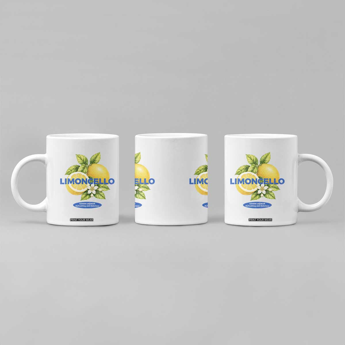 Vintage Limoncello Lemon Liqueur Coffee Mug Citrus Fruit Botanical Italian Summer Graphic TS10 Print Your Wear