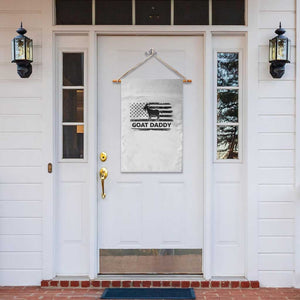 Goat Daddy Garden Flag Funny Fathers Day Presents For Goat Dad US Flag TS10 Print Your Wear